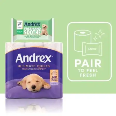 Andrex Ultimate Quilts and Andrex Fresh and Soothe packs