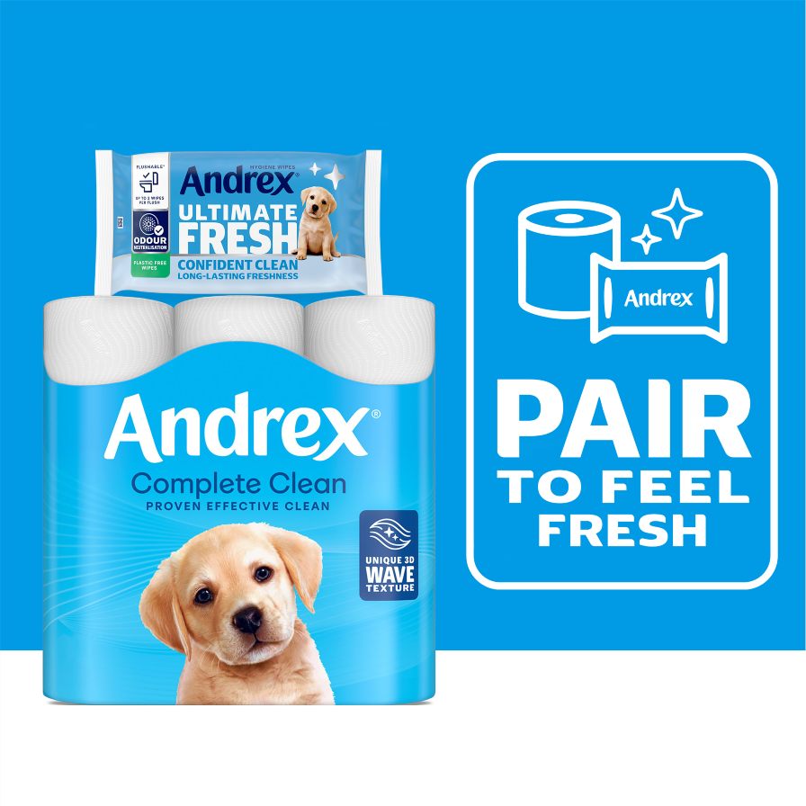 Andrex Complete Clean and Andrex Ultimate Fresh packs