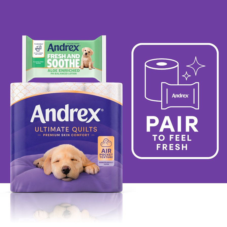 Andrex Ultimate Quilts pack and Andrex Fresh and Soothe pack
