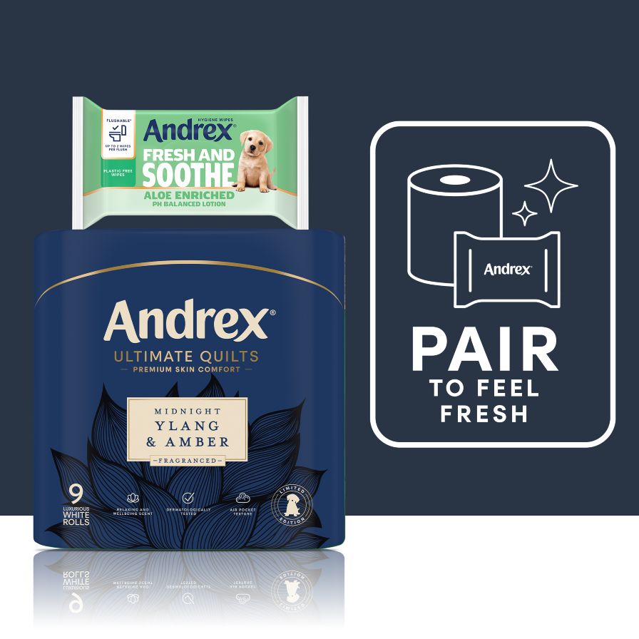 Ultimate Quilts and Andrex Fresh and Soothe packs